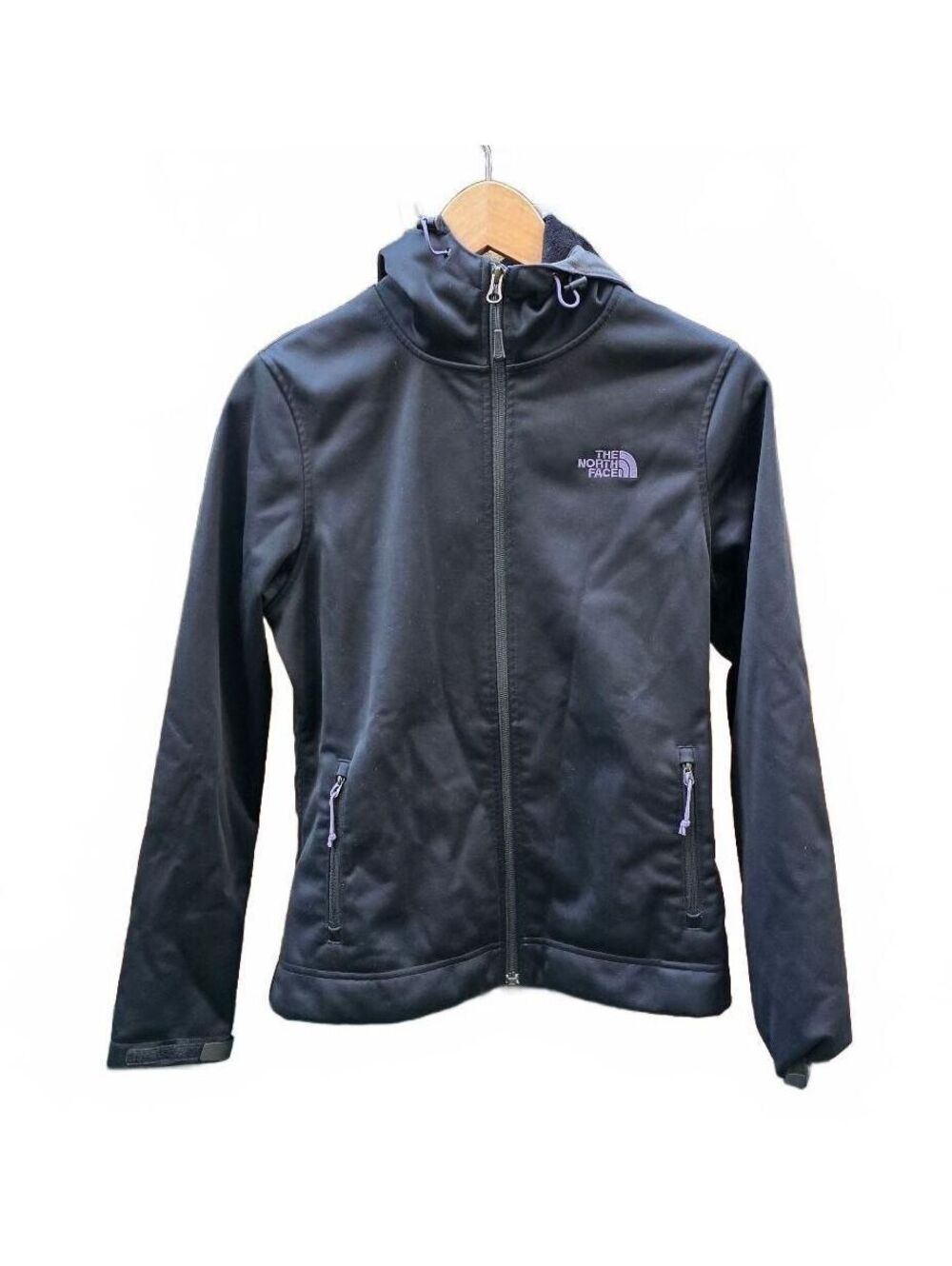 The North Face Womens Hooded Black Fleece Lined Jacket SP